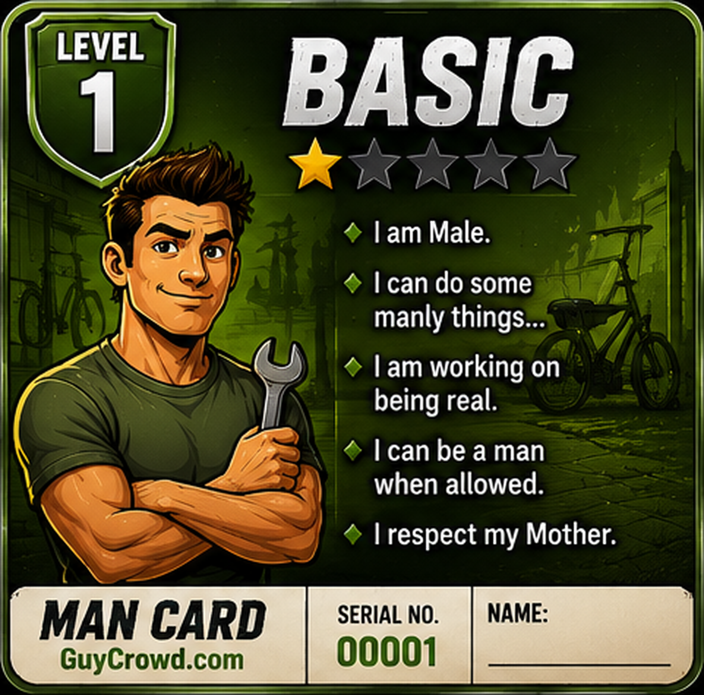 Level 1 Basic Man Card